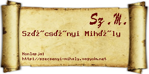 Szécsényi Mihály névjegykártya
